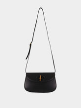 Gucci Black Leather Small Bamboo Shoulder Bag