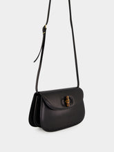 Gucci Black Leather Small Bamboo Shoulder Bag