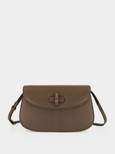Gucci Dark Taupe Leather Small Shoulder Bag