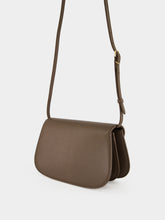 Gucci Dark Taupe Leather Small Shoulder Bag
