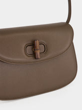 Gucci Dark Taupe Leather Small Shoulder Bag
