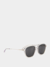 Gucci Transparent Grey Navigator Sunglasses