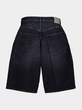 Balenciaga Black Denim Stay Press Shorts