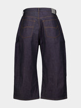 Balenciaga Raw Indigo Curved Jeans