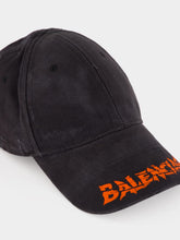 Balenciaga Black Logo Cotton Cap