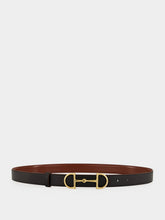 Gucci Chestnut and Black Reversible Horsebit Belt