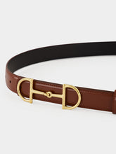 Gucci Chestnut and Black Reversible Horsebit Belt