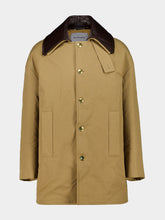Balenciaga Beige Short Cotton Peacoat