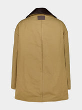 Balenciaga Beige Short Cotton Peacoat