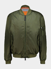 Balenciaga Khaki Polyamide Bomber Jacket