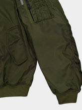 Balenciaga Khaki Polyamide Bomber Jacket