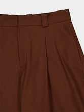 Balenciaga Brown Cotton Barrel Trousers