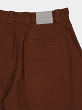 Balenciaga Brown Cotton Barrel Trousers