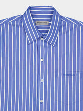 Balenciaga Blue and White Striped Cotton Shirt