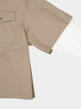 Balenciaga Beige Hybrid Bowling Cotton Shirt