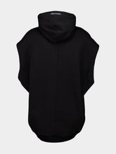 Balenciaga Black Sleeveless Hooded Sweatshirt