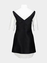 Balenciaga Black Hybrid Shirt Mini Dress