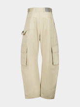 Balenciaga Beige Relaxed Cotton Cargo Trousers