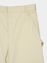 Balenciaga Beige Relaxed Cotton Cargo Trousers