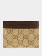 Gucci Sand and Brown GG Canvas Essence Card Case