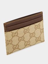 Gucci Sand and Brown GG Canvas Essence Card Case