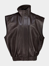 Balenciaga Moka Sleeveless Lambskin Blouson
