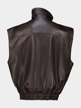 Balenciaga Moka Sleeveless Lambskin Blouson