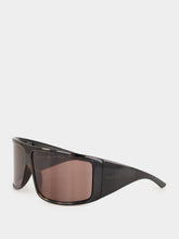 Gucci Brown Tortoiseshell Mask Frame Sunglasses