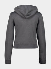 Gucci Grey Cotton Silk Jersey Zip Sweatshirt