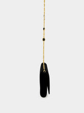 Saint Laurent Black Kate Velvet Clutch Bag