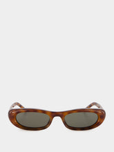 Saint Laurent Light Havana SL 557 Shade Plump Sunglasses