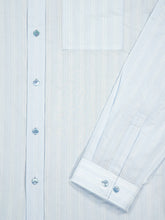 Gucci Light Blue Striped Technical Cotton Shirt