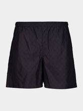 Gucci Dark Blue GG Print Swim Shorts