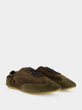 Saint Laurent Blow Taupe and Amara Khaki Suede Low-Top Sneakers