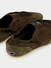 Saint Laurent Blow Taupe and Amara Khaki Suede Low-Top Sneakers