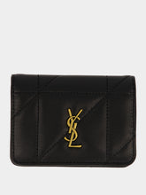 Saint Laurent Black Jamie Bi-Fold Lambskin Card Case