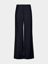 Gucci Dark Blue Light Wool Tailored Pants