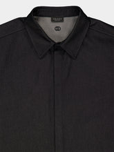 Gucci Black Cotton Silk Embroidered Shirt