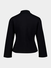 Saint Laurent Black Wool Polo Cardigan
