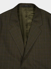 Gucci Green and Black Prince of Wales Wool Blazer