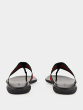 Gucci Black Web Thong Sandals