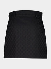 Gucci Black GG Cotton Blend Mini Skirt
