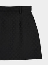 Gucci Black GG Cotton Blend Mini Skirt