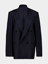 Gucci Dark Blue Light Wool Double-Breasted Jacket
