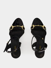 Gucci Black Patent Leather Wedge Sandals