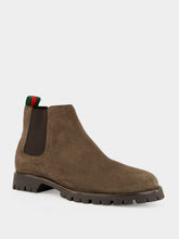 Gucci Brown Suede Chelsea Boots