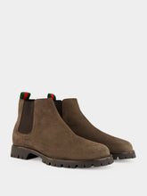 Gucci Brown Suede Chelsea Boots