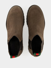 Gucci Brown Suede Chelsea Boots