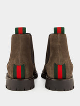 Gucci Brown Suede Chelsea Boots