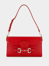 Gucci Red Horsebit Ristretto Medium Shoulder Bag